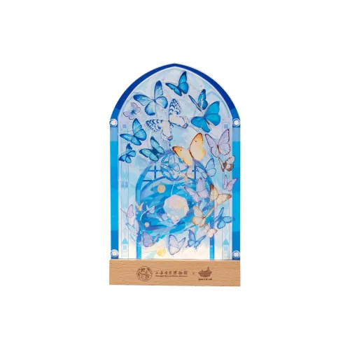 Momicafe x SHANGHAIZIRANBOWUGUAN Для танцев Butterflies Свет And Shadow DIY Украшение Пазл Основа Ночной свет