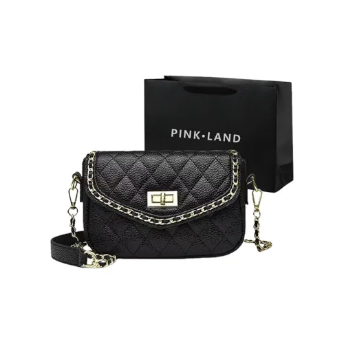 PINK·LAND Сумка через плечо из ПВХ Сумка на плечо Стандартная Женская Черная Белая Зеленая