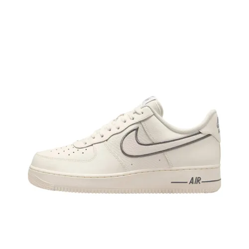 Nike Air FORCE 1 Slip-on Устойчивый к истиранию Низкий Топ Скейтбординг Мужской Бежевый