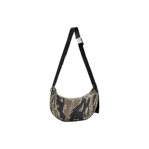 ALLSAINTS Переработанный нейлон сумка через плечо маленькая мужская зеленая