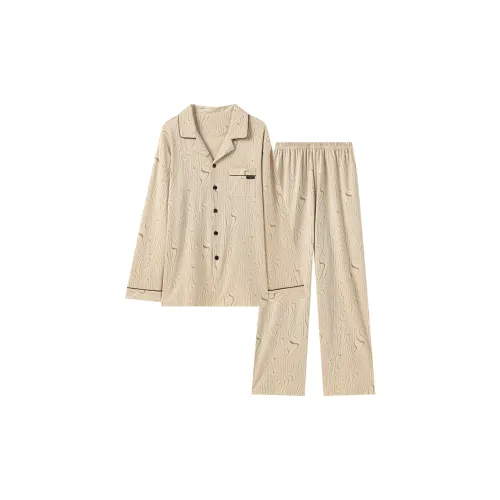 Shivs Pajama Комплект Мужской Абрикосовый Желтый