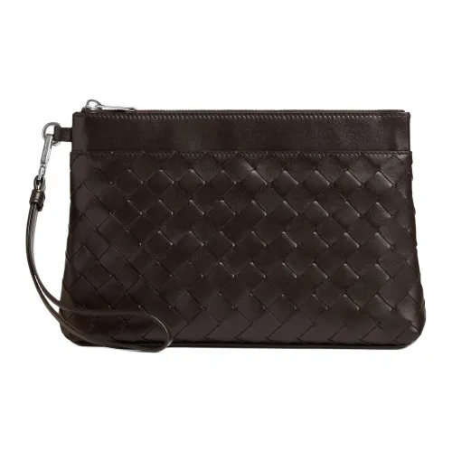 Bottega Veneta Intrecciato Коровья кожа Клатч Мужской Красный Коричневый