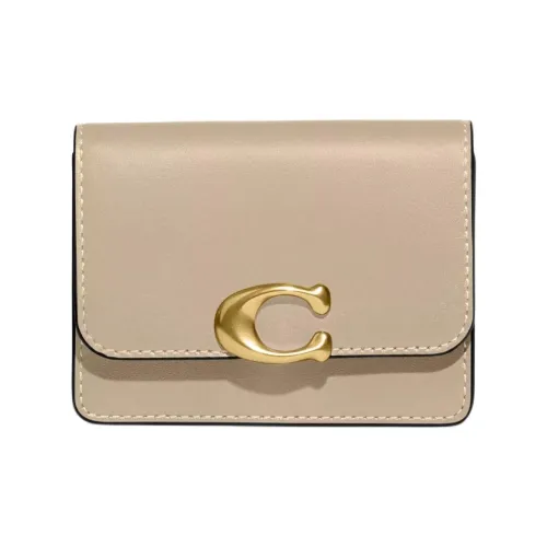 COACH Bandit Телячья кожа Мелочь Кошелек Кошелек Мини Женские Латунь