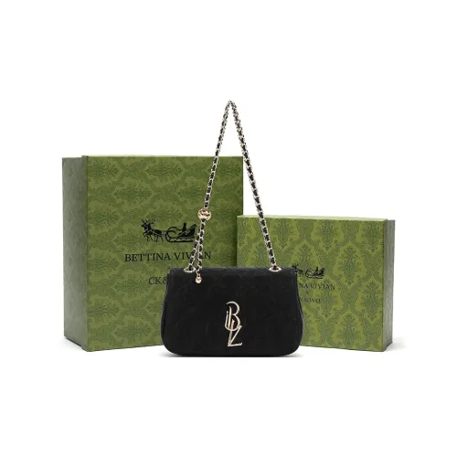 BETTINA VIVIAN ПУ (полиуретан) Сумка через плечо Стандартная Женская Черная