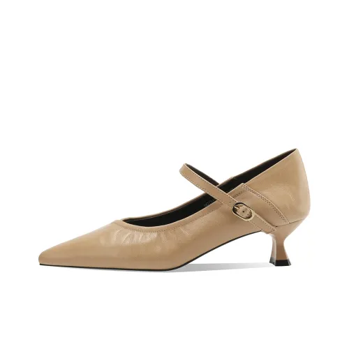 BOERDIQI Узкий каблук Mary Jane обувь 4,5 см Женская