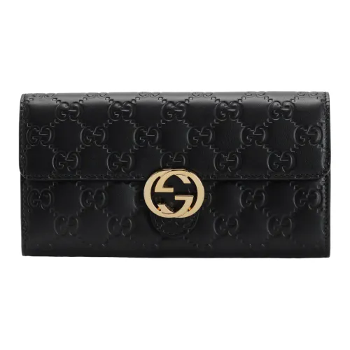 GUCCI Кожа Кошелек Стандартный Унисекс Черный