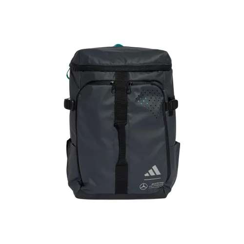 Adidas Полиуретан Рюкзак Стандартный Унисекс Угольный Черный Темный Серый Серебряный