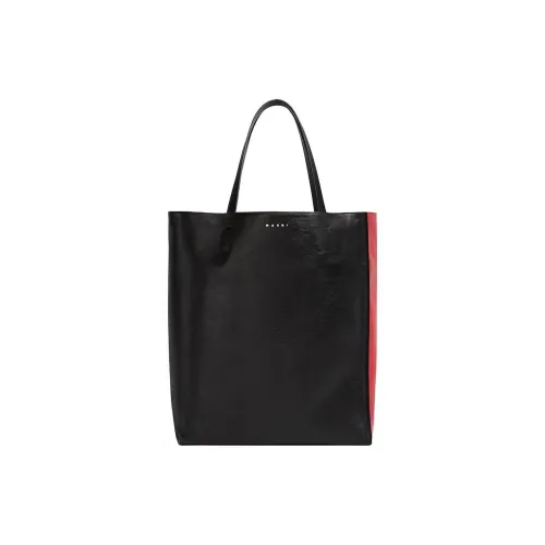 MARNI Коровья кожа Тоут Сумка Сумка для покупок Сумка Большая Мужская Черная Красная