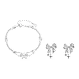 Бант Браслет + Серьги-гвоздики (Набор)