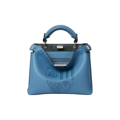 FENDI Телячья кожа Тоут Сумка Сумка для покупок Сумка на плечо Сумка унисекс синяя