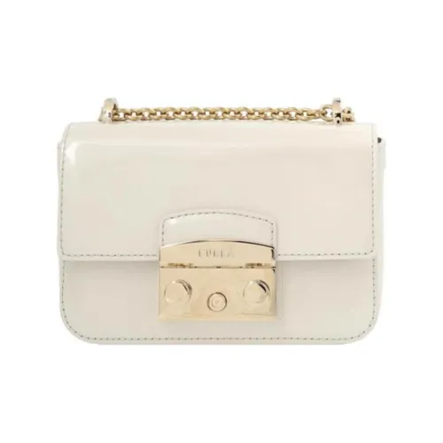 Furla Metropolis Collection Яркий Телячья кожа Сумка через плечо Мини Women's White