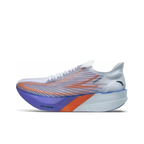 ANTA C202 G9 Low Топ Беговые кроссовки Женские Фиолетовый Оранжевый Белый