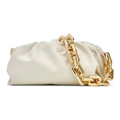 Bottega Veneta Телячья кожа Одно плечо Сумка Клатч Женская Белая