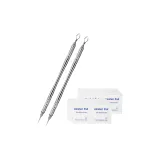 Двойная головка иглы для акне 2 комплекта (включает 40 шт. спиртовых ватных тампонов)