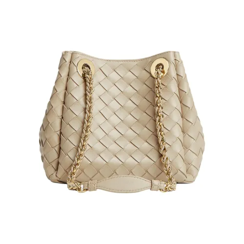 Bottega Veneta Parachute Sheepskin Сумка через плечо Маленькая Женская Светлый Умбра