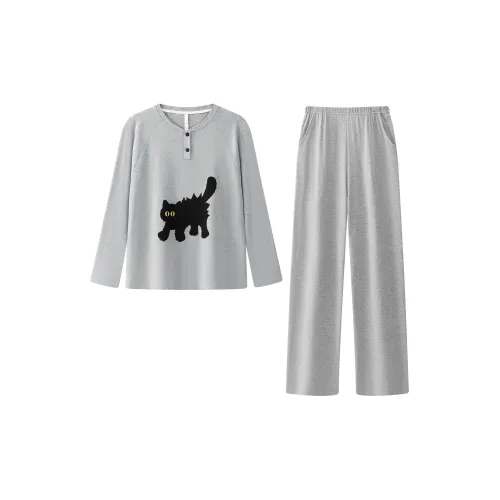 Gongdie Пижамный комплект женский серый