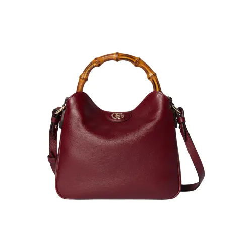 GUCCI Diana Мягкая кожа Бамбуковая сумка Сумка через плечо Сумка Маленькая Женская Анкора Красная