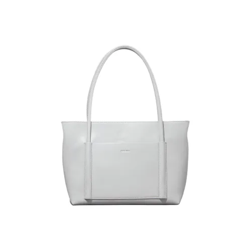 CALVIN KLEIN Полиэстер Тоут Сумка Сумка для покупок Сумка Женская Белая
