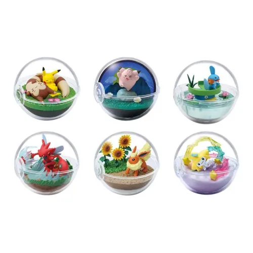 RE MENT Пикачу Eevee Джигглипафф Покемон Покемон Коллекция Шар 8 100% Играть Food Один Mystery Коробка Целая коробка 6 шт