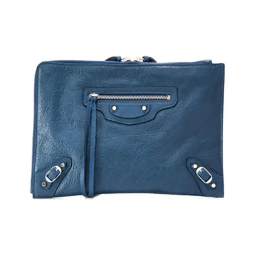 Balenciaga Кожа Клатч Женские Синий