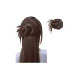 Женский знаменитость в одном стиле - перо, цветочная почка, волосы [холодный коричневый]