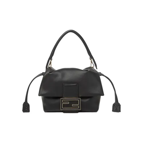 FENDI Mamma Baguette SmallМини-сумка Из Кожи Наппа Черного Цвета
