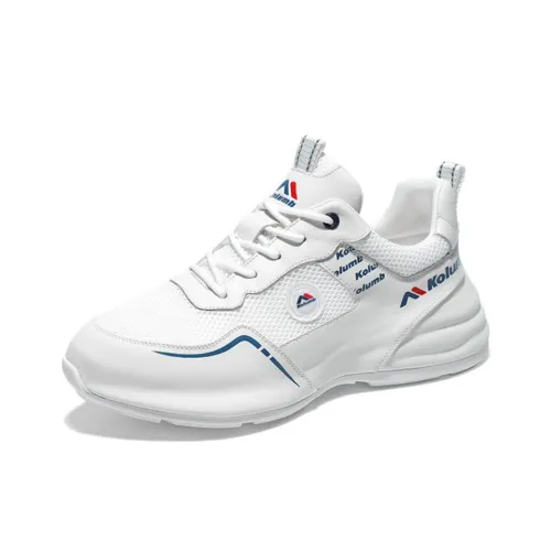 KOLUMB Slip Резистентный Дышащий Легкий Низкий Топ Повседневный Мужской Белый