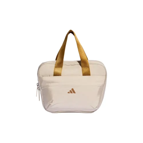 Adidas Hiit Переработанный полиамид Сумка Унисекс Бежевый Золотой