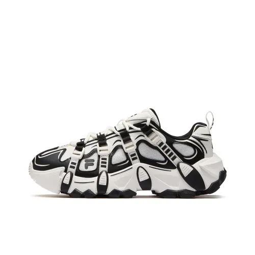 Joshua Vides совместный бренд x FILA FUSION EXOCET Mountains Shoes Low Топ Толстоподошвенные кроссовки Мужской Снег Черный