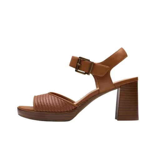 Clarks AmbyrLyn Faye One Strap Sandals 7,6 см Женские Коричневый