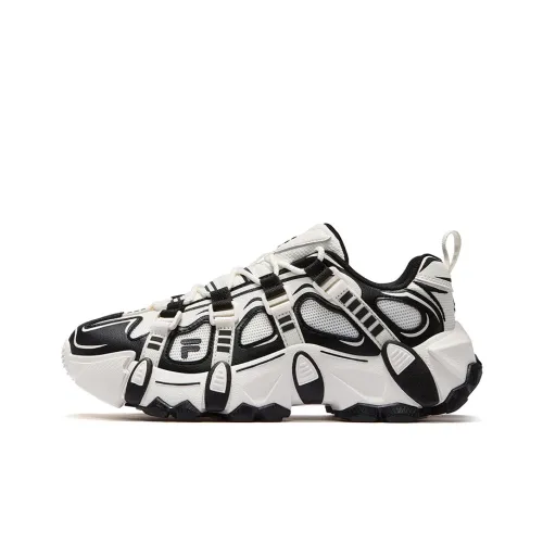 Joshua Vides совместный бренд x FILA FUSION EXOCET Mountains Shoes Low Топ Толстоподошвенные кроссовки Женские Снег Черный