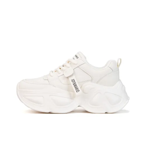 Joy Mario Низкий топ массивные кроссовки женские бежевые