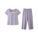 [Брюки Стиль] Женские - Трава Фиолетовый