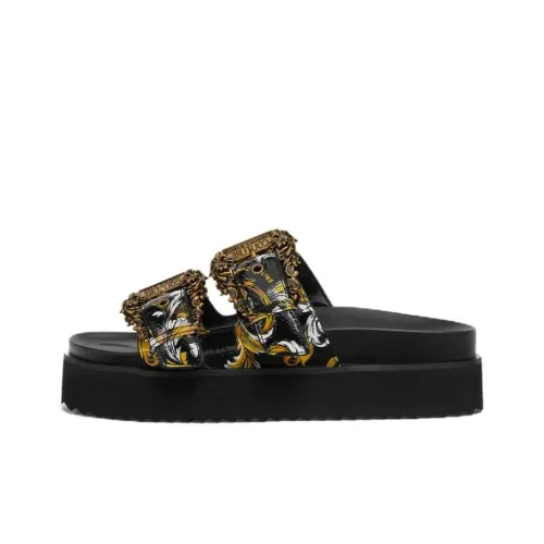 VERSACE JEANS COUTURE Слипоны Женские Черный Золото
