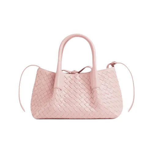 Bottega Veneta Сумка Tote из коровьей кожи Сумка для покупок Сумка через плечо Сумка маленькая Женская Розовая