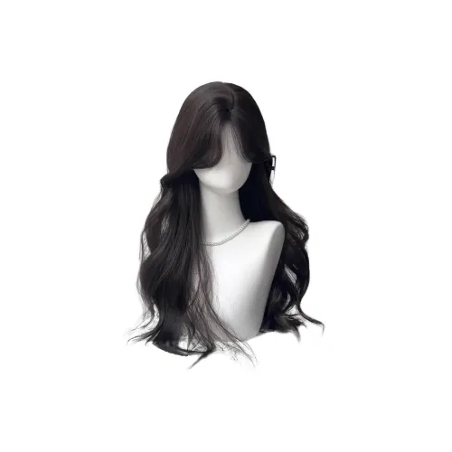 UMIFFA Перука для женских длинных кудрявых волос корейская большая волна черная с тонкой челкой атмосфера