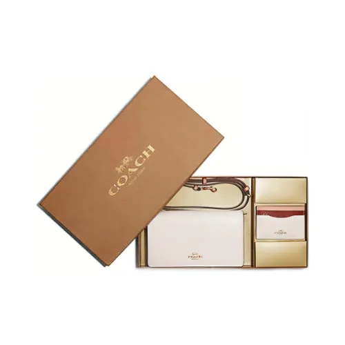 COACH Boxed Pebble Leather Gift Box Set Женские