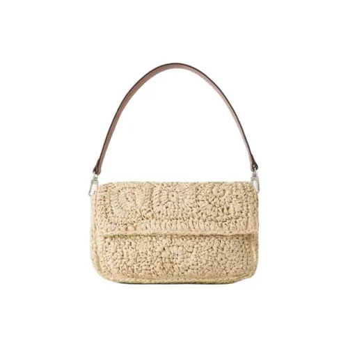 Staud Raffia Сумка через плечо Средняя Женская Бежевая