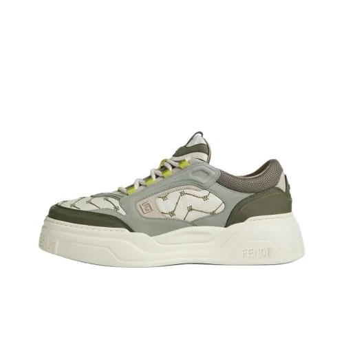 FENDI Force Low Топ Casual Мужской Зеленый