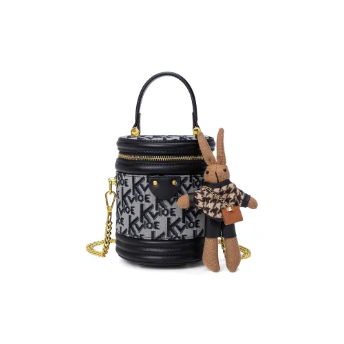 CLEVER KETCH ПУ (полиуретан) Сумка-ведро Сумка Женская Черная