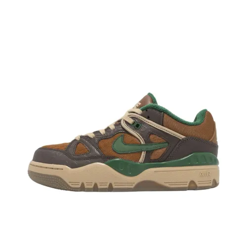 Nike Air FORCE 3 Slip-on Устойчивый к истиранию Низкий Топ Скейтбординг Мужской Коричневый