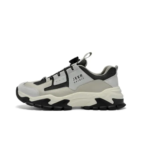 JEEP SPIRIT Низкий топ толстая подошва кроссовки мужские Луна пыльный серый