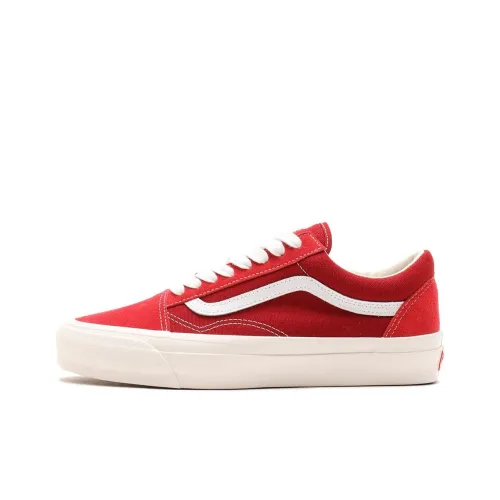 Vans Premium Old Skool Устойчивые к истиранию низкие кроссовки для скейтбординга унисекс красные