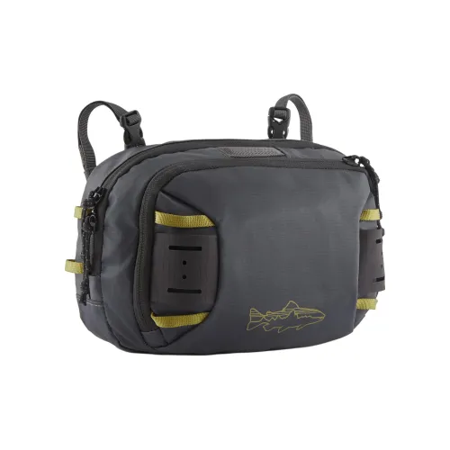 Patagonia Stealth Fly Fishing Collection Переработанный полиэстер Бананка Мужской Кованый серый