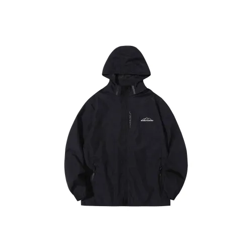ROBINHOOD Водонепроницаемый и Ветрозащитный Ветровка Унисекс Черный