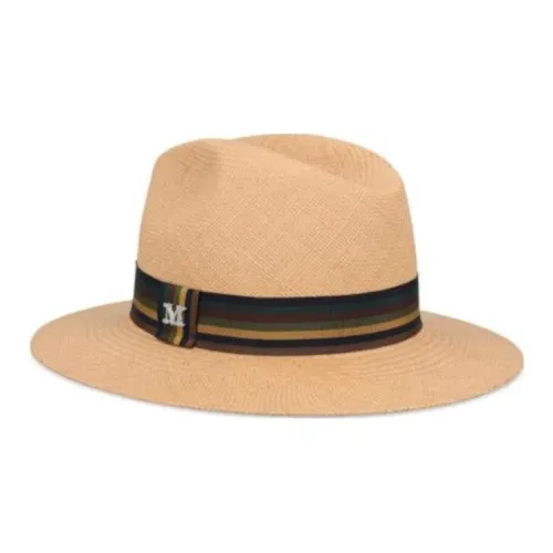 MaxMara Солома Шапки и Кепки Унисекс Бежевый