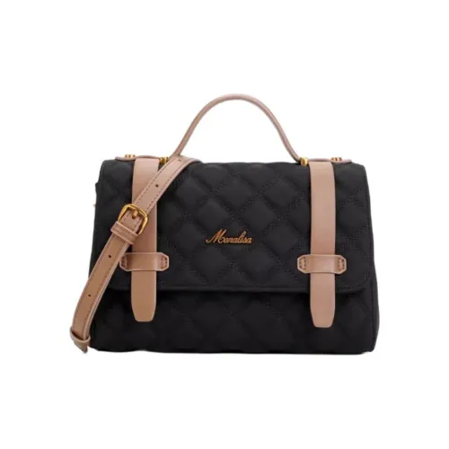 Monna Lisa Композитная ткань Курьерская сумка Сумка через плечо Сумка среднего размера Женская Черная армейская зеленая