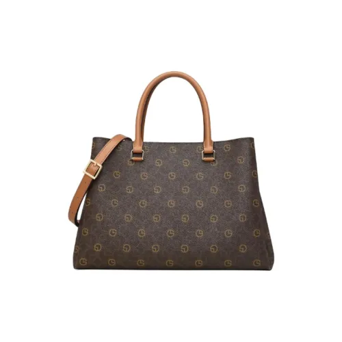 GOLDLION PVC Тоут Сумка Сумка для покупок Сумка через плечо Сумка среднего размера Женская Коричневый Кофейный