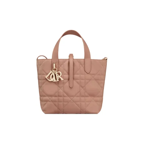 DIOR Toujours Телячья кожа Native Сумка Тоут Сумка Сумка для покупок Сумка через плечо Сумка Маленькая Женская Коричневая