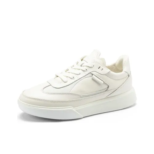 Ecco Уличный Корт Низкие Кроссовки для скейтбординга Женские Белые